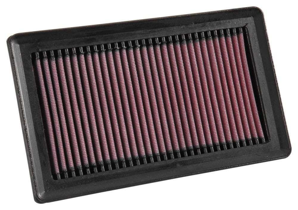 K&N Engine Air Filter: Replacement Car Air Filter, Washable, Clean Every 75,000 Miles, Reusable, Premium: Compatible with 2014-2019 HYUNDAI (i20 II), 33-3052