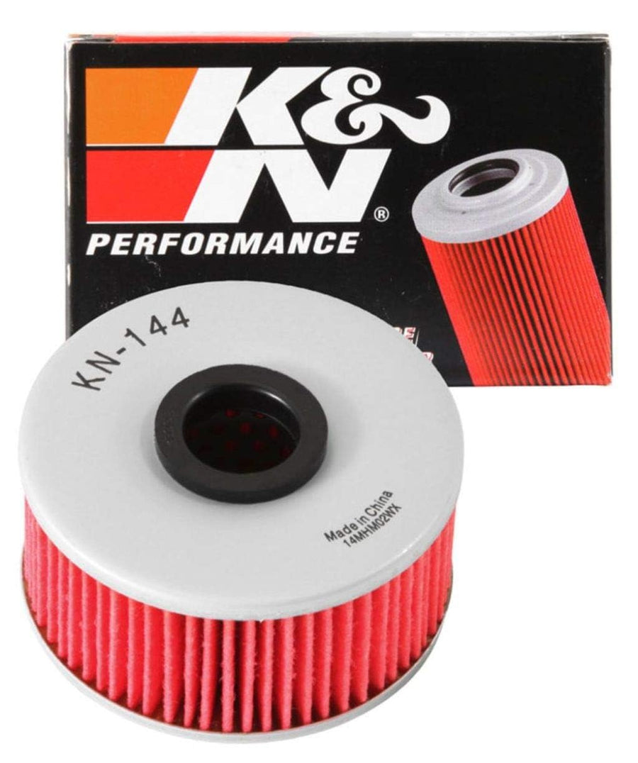 K&N Oil Filter Motorcycle: High Performance, Premium, Designed to be used with Synthetic or Conventional Oils: Fits Select Yamaha Vehicles, KN-144