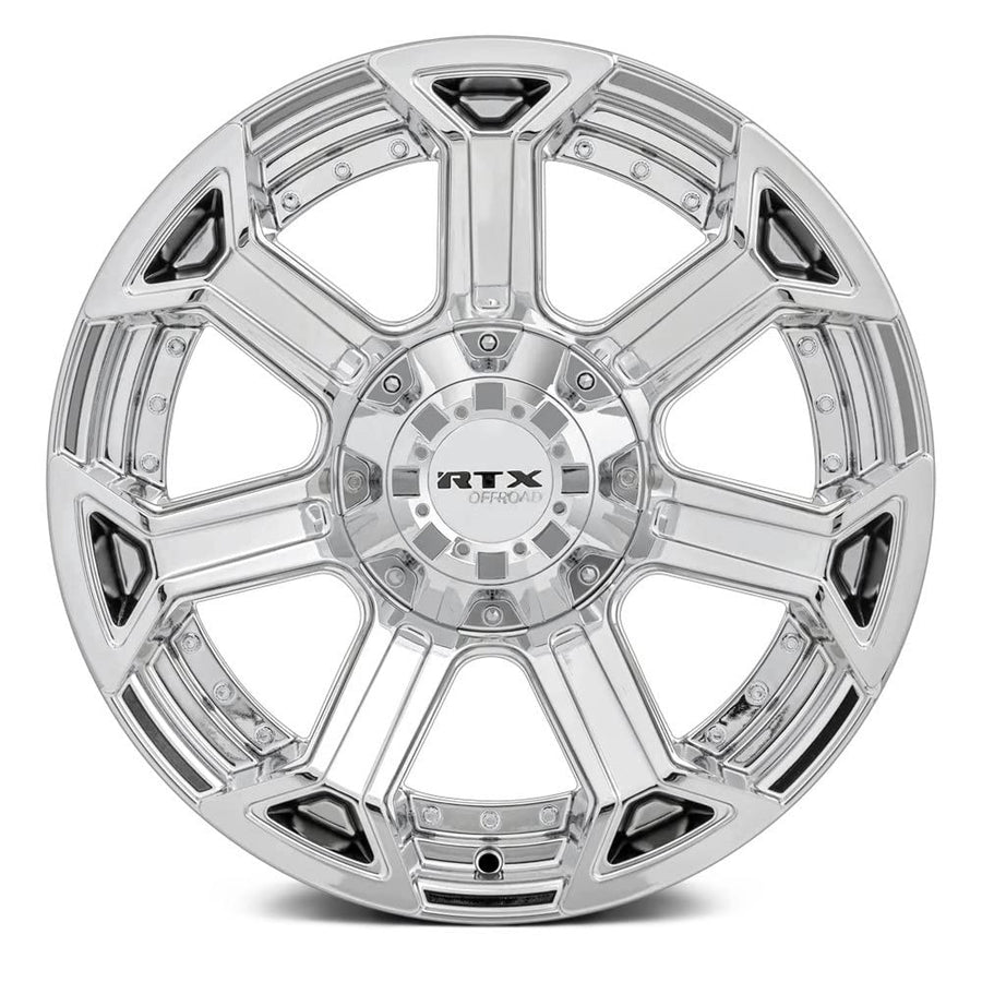 Peak RTX Custom Wheel - 18x9, 0 Offset, 6x139.7 Bolt Pattern, 87.1mm Hub - Chrome Rim