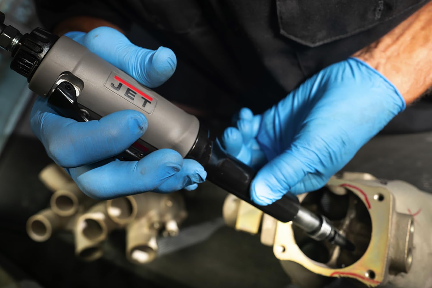 JET 1/4-Inch Extended Straight Composite Die Grinder, 22000 RPM (Model JAT-417)