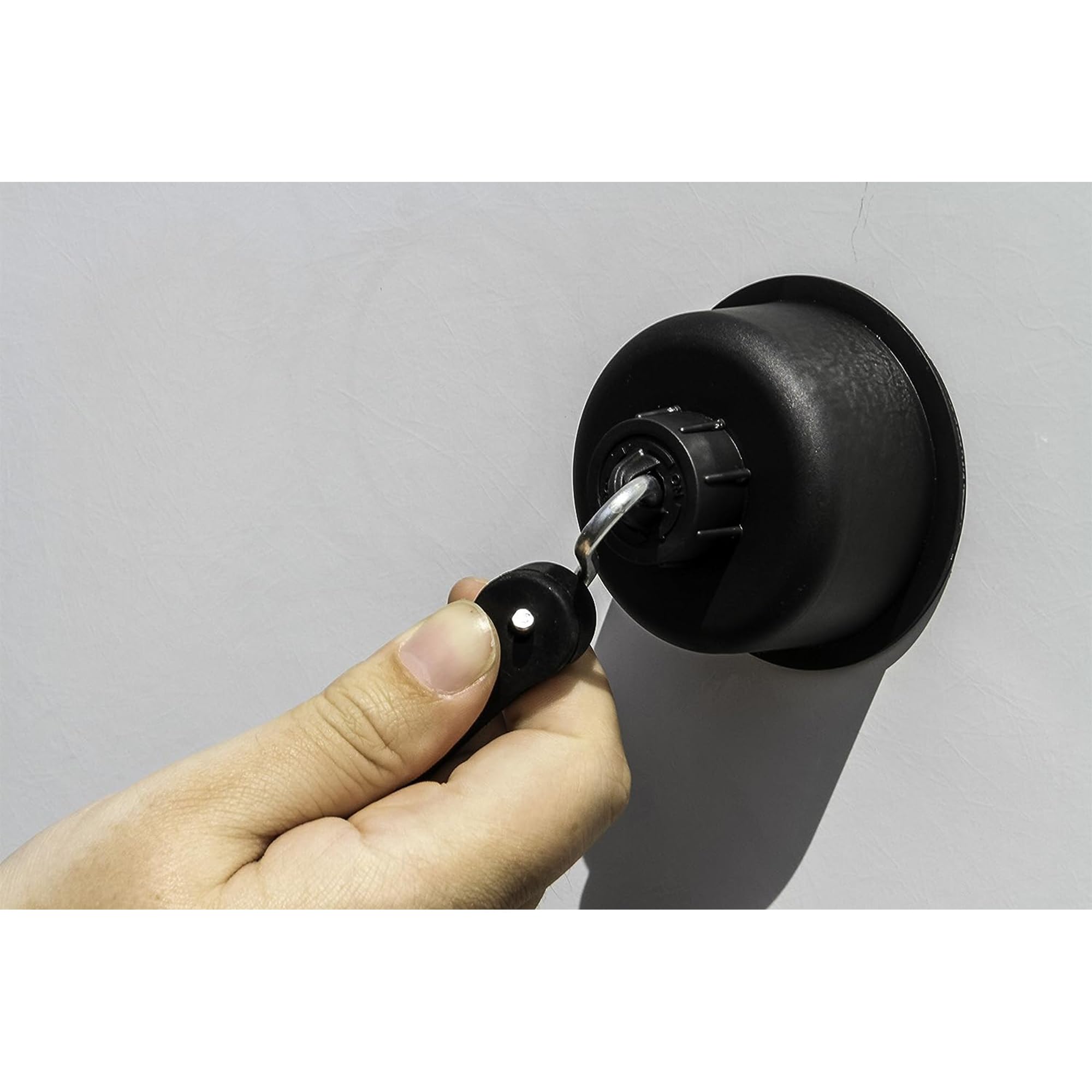 Camco 44850 Suction Cup Mount Gen-Turi, Helps Stabilize Exhaust System to Your RV, Camper or Trailer, No Drilling Required (Pack of 2), Black