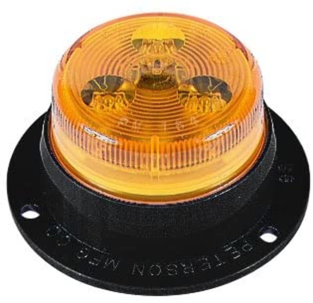 Peterson Led Marker/Clearance M164SA, Round, Side Marker Flange, 2"