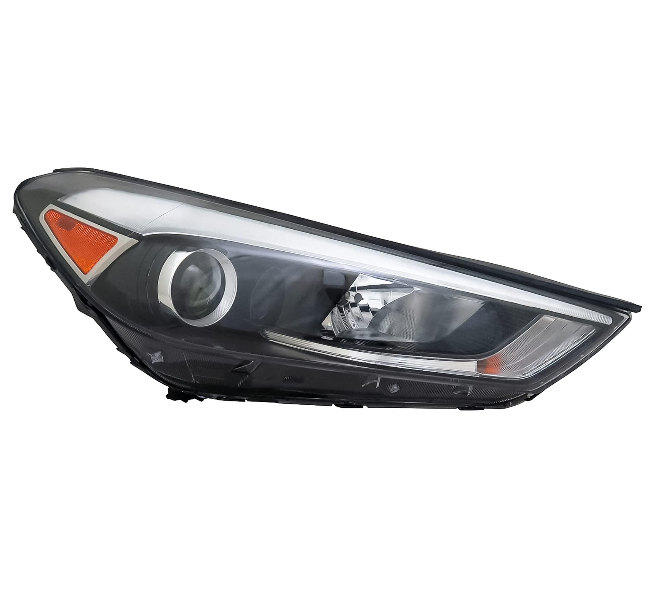 Right TYC Headlight Assembly Compatible with 2016-2018 Hyundai Tucson
