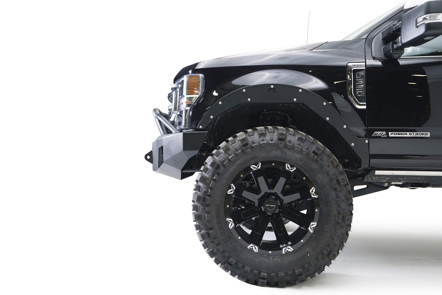 Fab Fours Full Width FS17-A4162-B Premium Raw Front Winch HD Bumper with Pre-Runner Guard