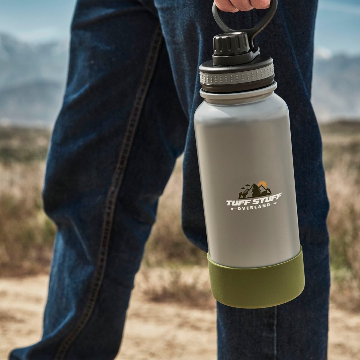 Tuff Stuff Overland Vessel Water Bottle, Steel, 32 Ounce