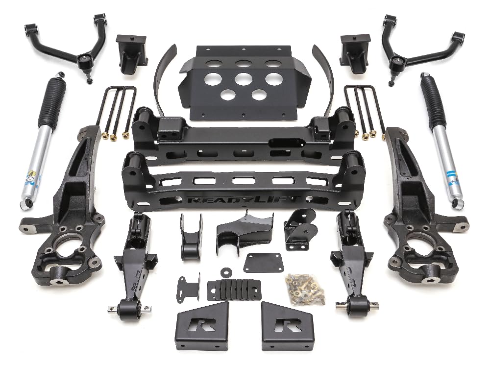 8'' Big Lift Kit ReadyLIFT 44-3985 with Upper Control Arms and rear Bilstein Shocks For Chevrolet/GMC 1500 2WD, 4WD
