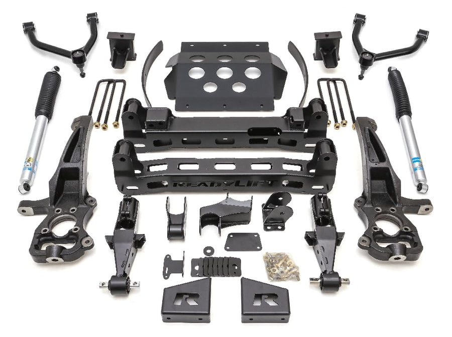 8'' Big Lift Kit ReadyLIFT 44-3985 with Upper Control Arms and rear Bilstein Shocks For Chevrolet/GMC 1500 2WD, 4WD