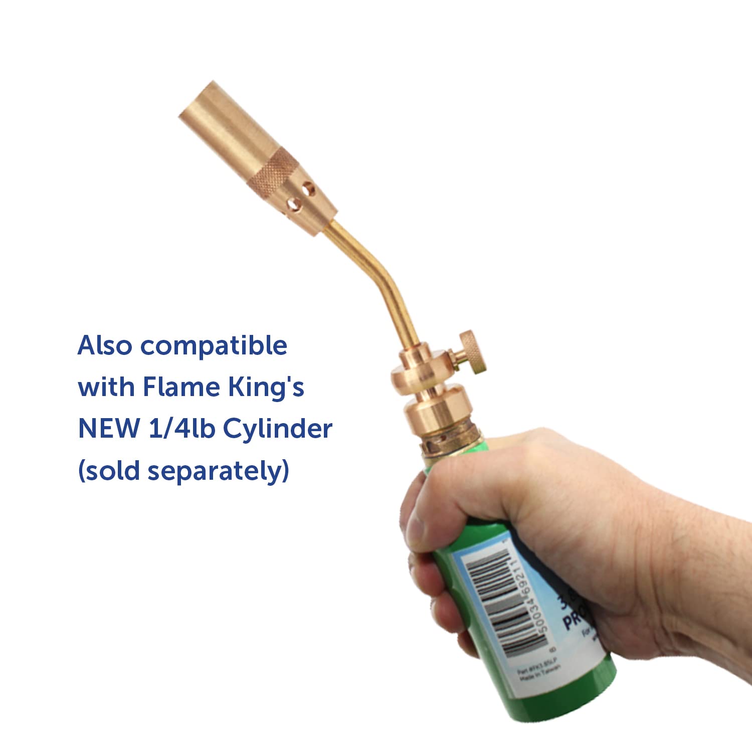 YSNAX1-003 Flame King Propane Gas Blow Torch for Soldering Copper, Thawing Frozen Pipes, Metal Bending, Plumbing & Lighting a Charcoal/Campfire