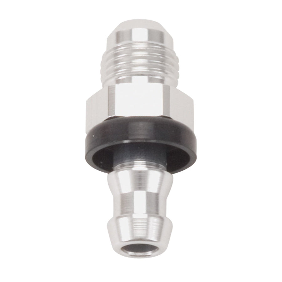 EDEL/RUSSELL 670300 Blue Anodized Aluminum 3/8" Barb to Male -6AN Fitting