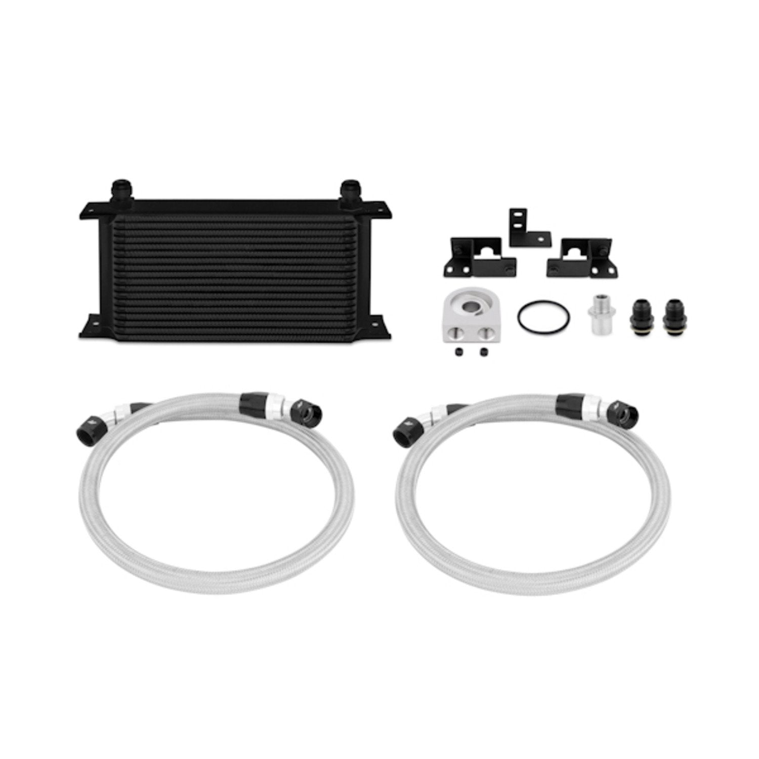 Mishimoto Oil Cooler Kit MMOC-WRA-07BK Fits Jeep Wrangler JK 2007-2017 Black