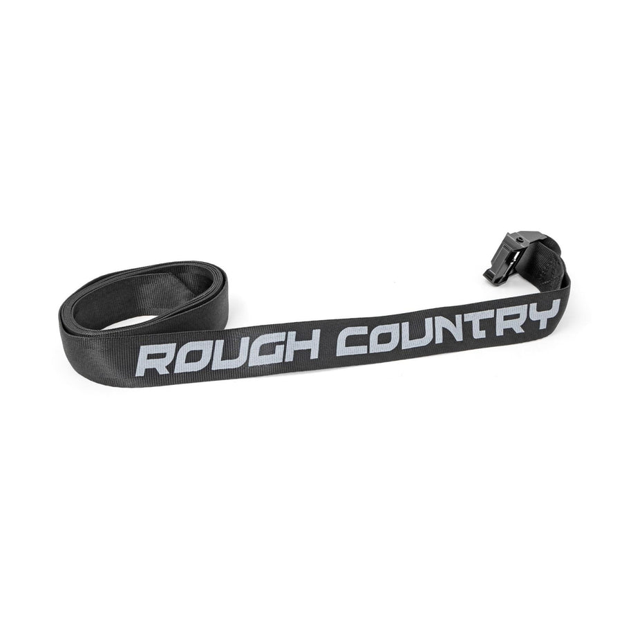 Cargo Tie Down Straps Rough Country 1.5" x 9 ft with Cam Buckle, Heavy Duty Tie Downs (Set of 2)
