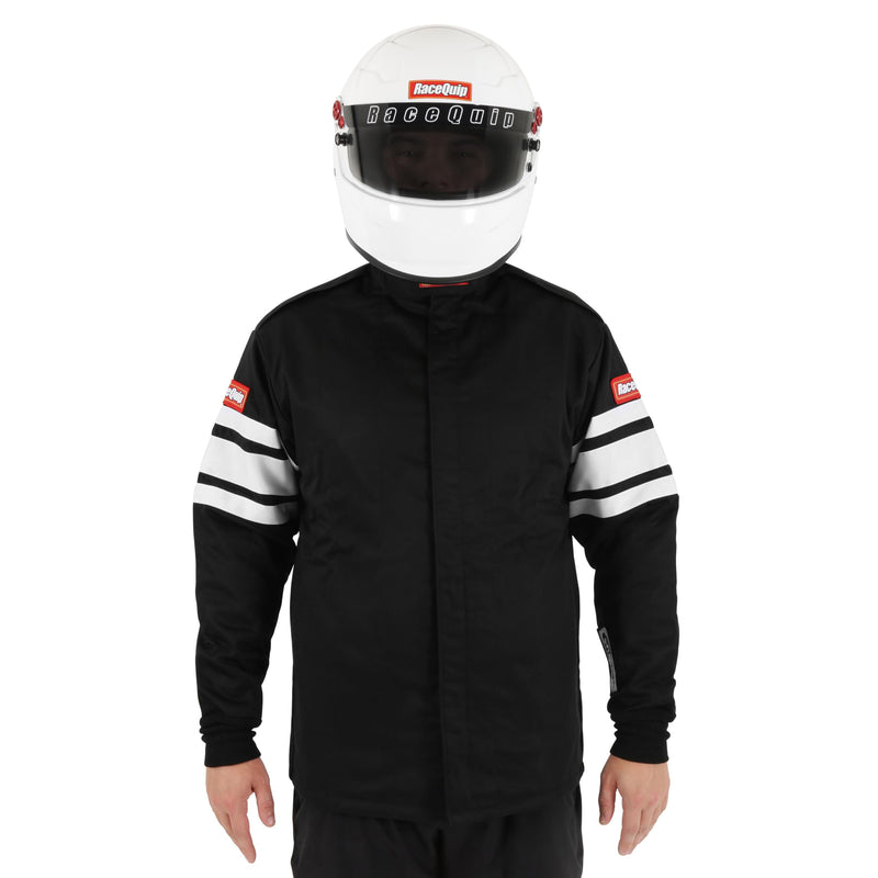 RaceQuip Multi Layer Racing Driver Fire Suit Jacket SFI 3.2A/ 5 Black Small 121002