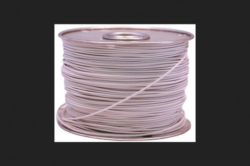 White PVC Primary Wire, 14-Ga. Stranded Copper, 100-Ft.