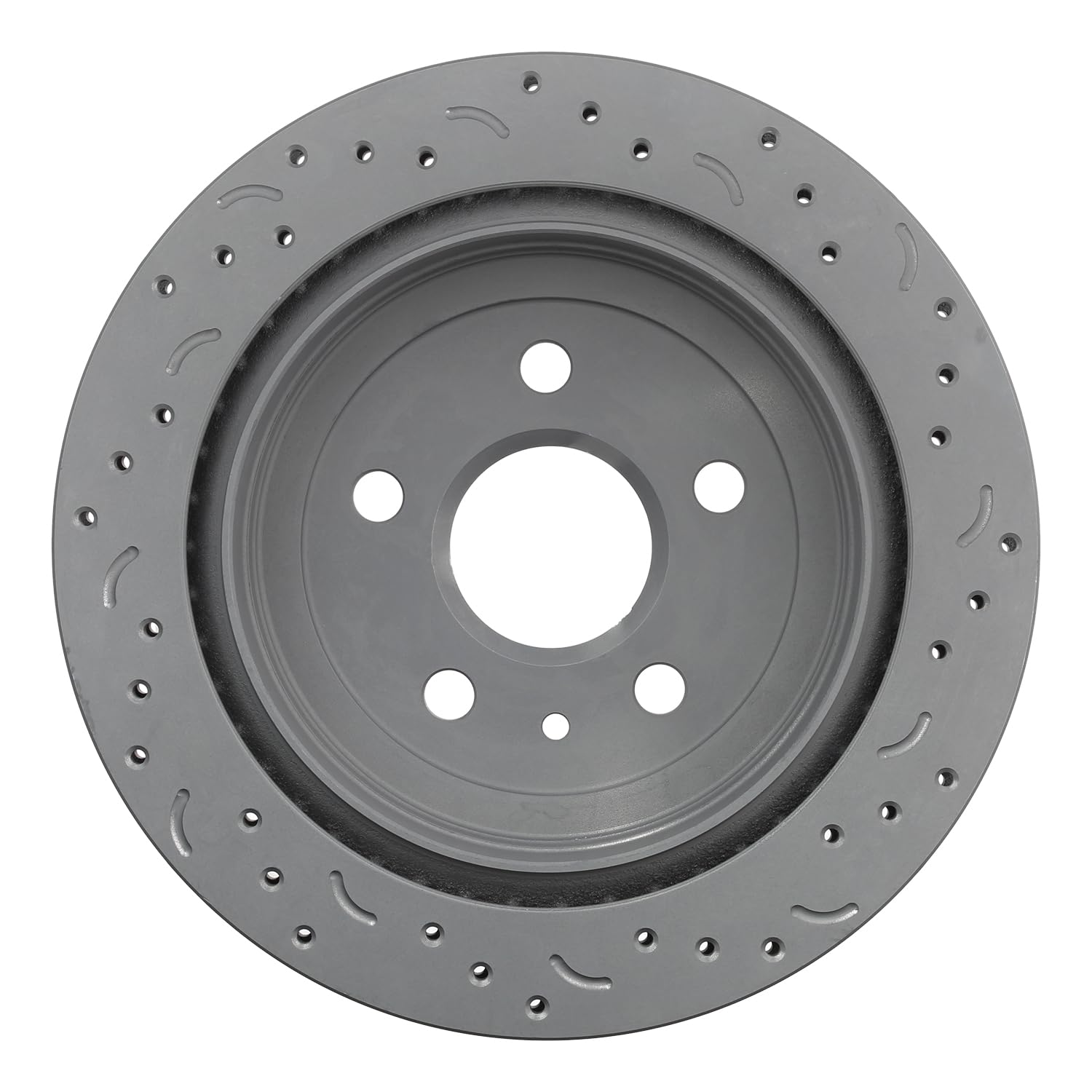 Talon Cross-Drilled and Slotted Vented Rotor, Hawk Performance Brakes, 12.4 in. Diameter, 1.89 in. Height