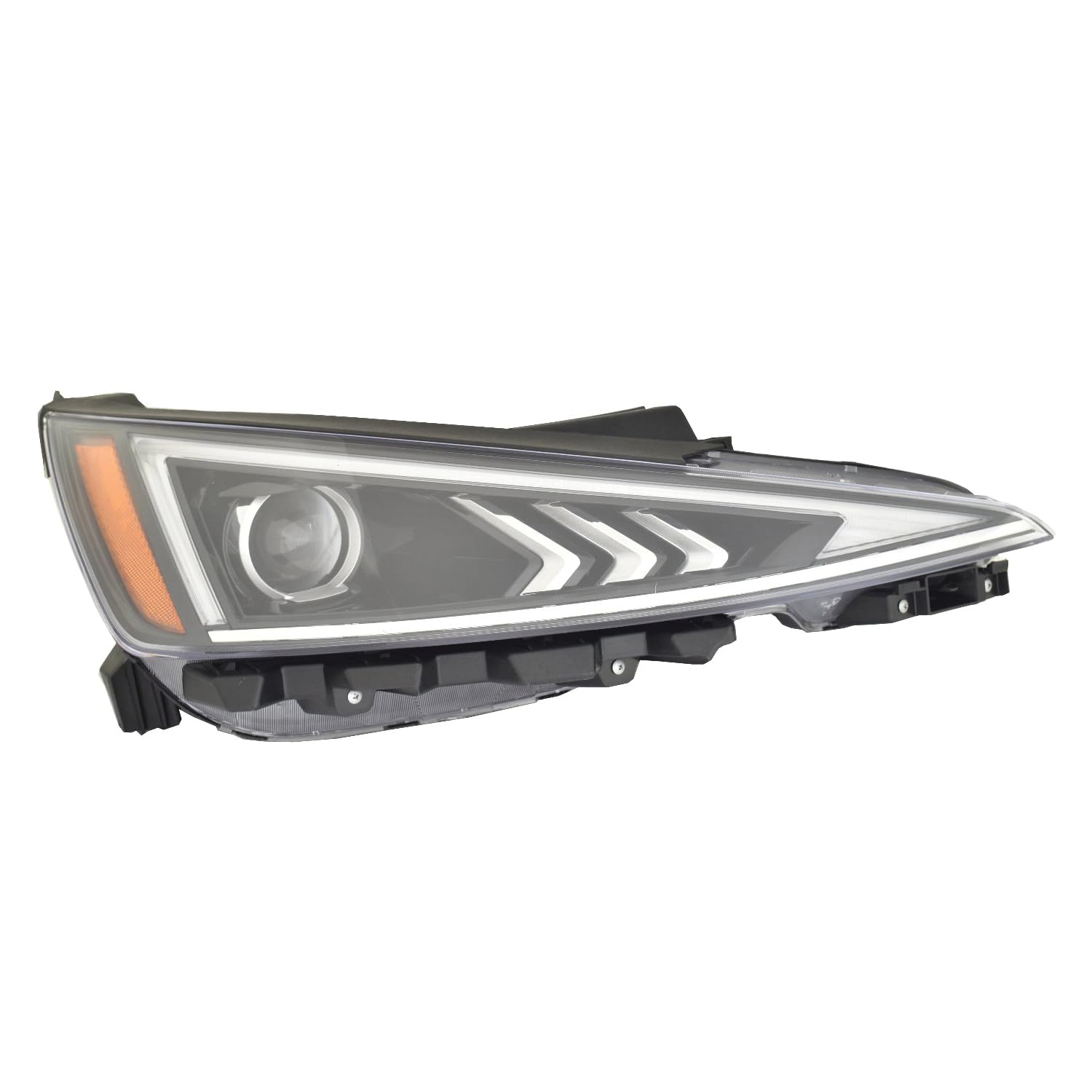 For Hyundai Elantra Sedan 19-20 Headlight HALO with LED Day time Running Light Korea/US Built Passenger Side CAPA | DOT Certified 92102-F2640 | HY2503240C ACK