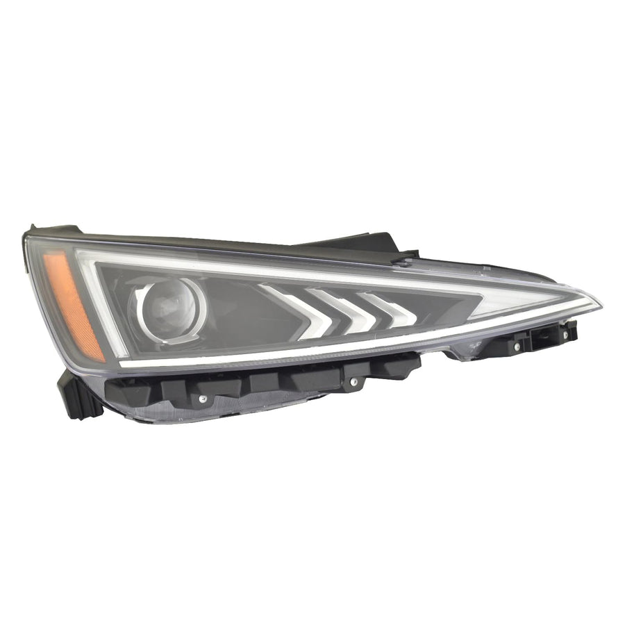 For Hyundai Elantra Sedan 19-20 Headlight HALO with LED Day time Running Light Korea/US Built Passenger Side CAPA | DOT Certified 92102-F2640 | HY2503240C ACK