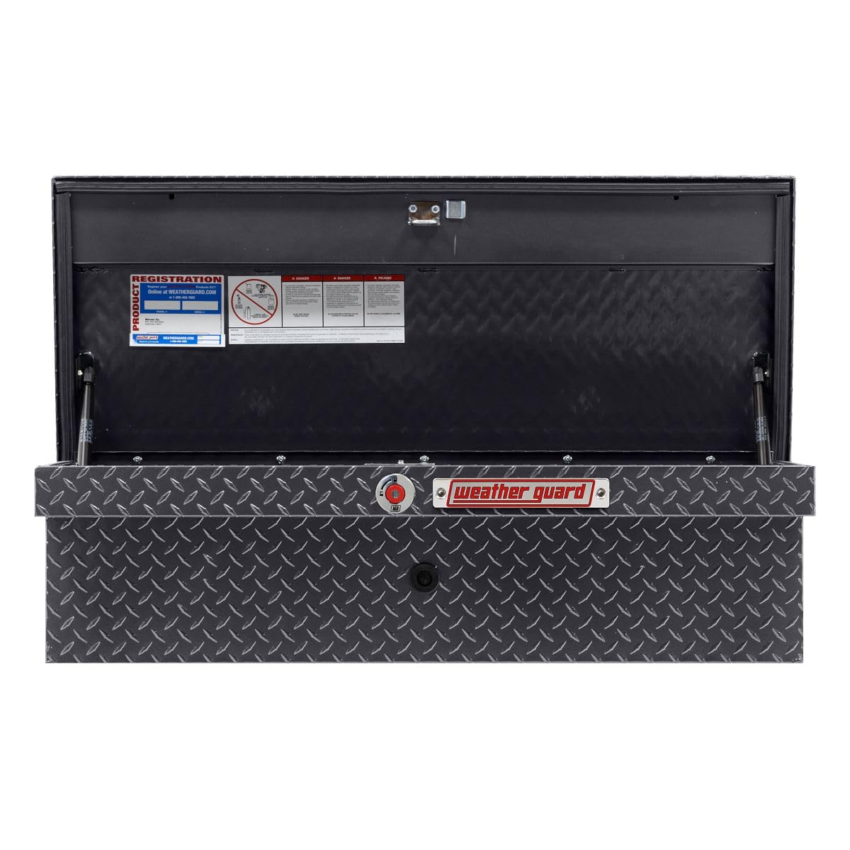 Weather Guard 41in Model 180-6-04 Low Profile Lo-Side Box, Aluminum, Gunmetal Gray, 3.0 cu ft