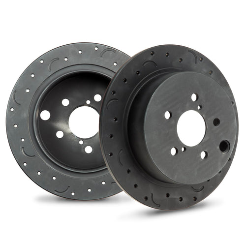 Talon Cross-Drilled and Slotted Vented Rotor, Hawk Performance Brakes, 10.79 in. diameter, 2.5 in. Height
