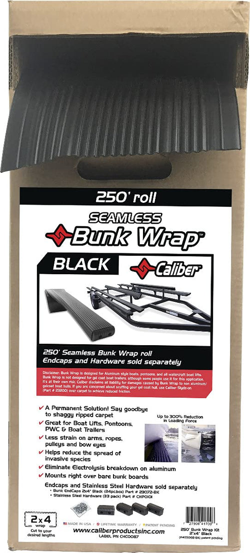 23068BK Caliber Products Bunkwrap Kit 2x4" X 250' Black