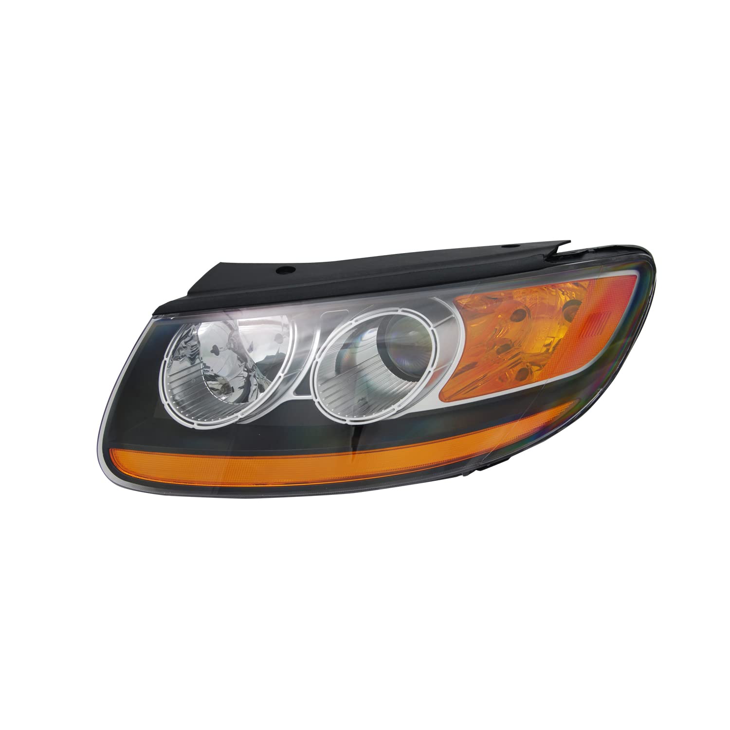 Left TYC Headlight Assembly Compatible with 2010-2011 Hyundai Santa Fe