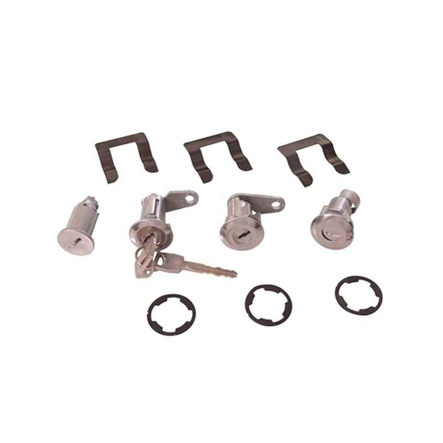 Scott Drake Door/Trunk/Ignition Lock Set, Compatible with 1967-1969 Ford Mustang, Model C7AZ-6222050-MK