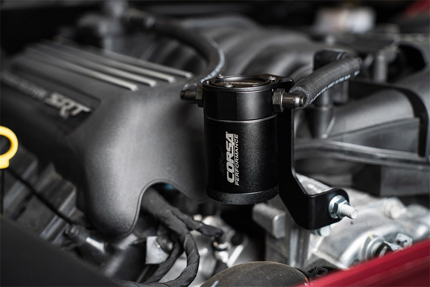 3 oz. aluminum oil catch can with mounting bracket Corsa Performance COR CC0013