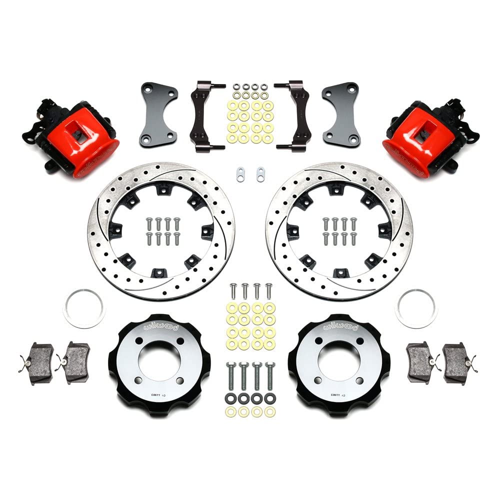 Rear CPB Kit, 11.75", Drilled, Red