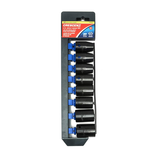 Crescent 1/2" Drive 8 Piece Standard Impact Metric Socket Set - CIMS1N