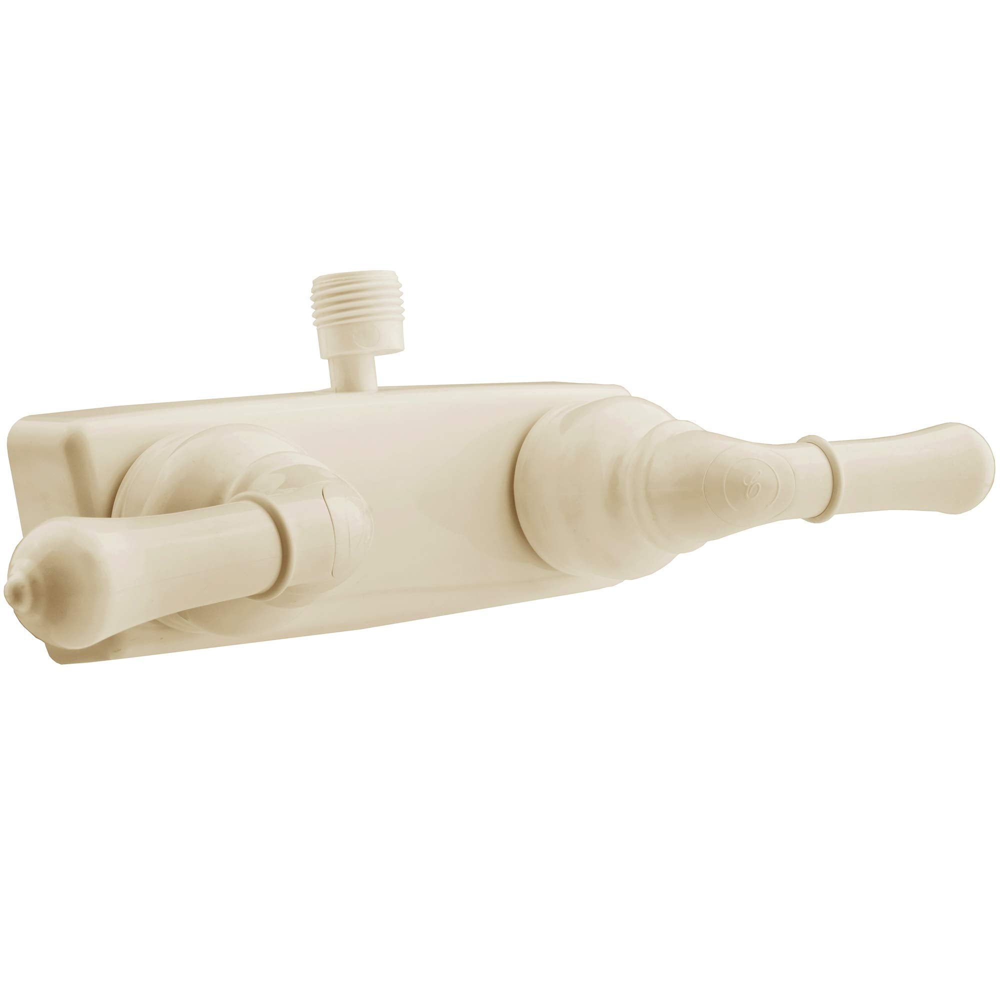 RV/Motorhome Shower Faucet Dura Faucet (DF-SA100C-BQ) Valve Diverter with Easy Turn Handles (Bisque Parchment)