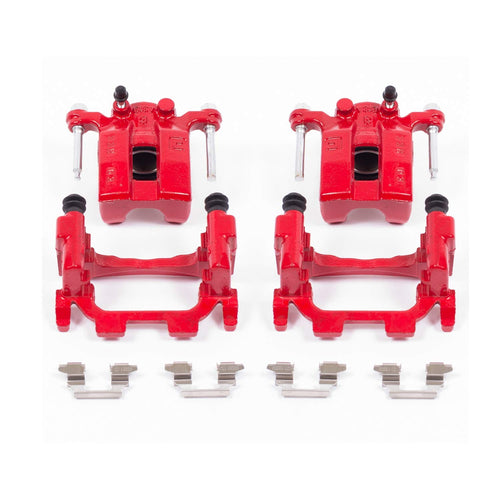 Power Stop Pair of High-Temp Red Powder Coated Rear Calipers For G25 G37 J INFINITI M35h M37 INFINITI M56 INFINITI Q50 Q60 Q70 Q70L QX60 370Z Murano Pathfinder Quest Z [Model Specific]