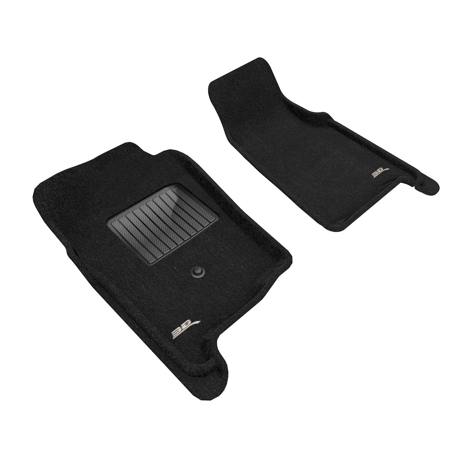 3D MAXpider Floor Mat Elegant (Black) Compatible with Ford Ranger Regular CAB/Super CAB 2004-2011 - Front Row