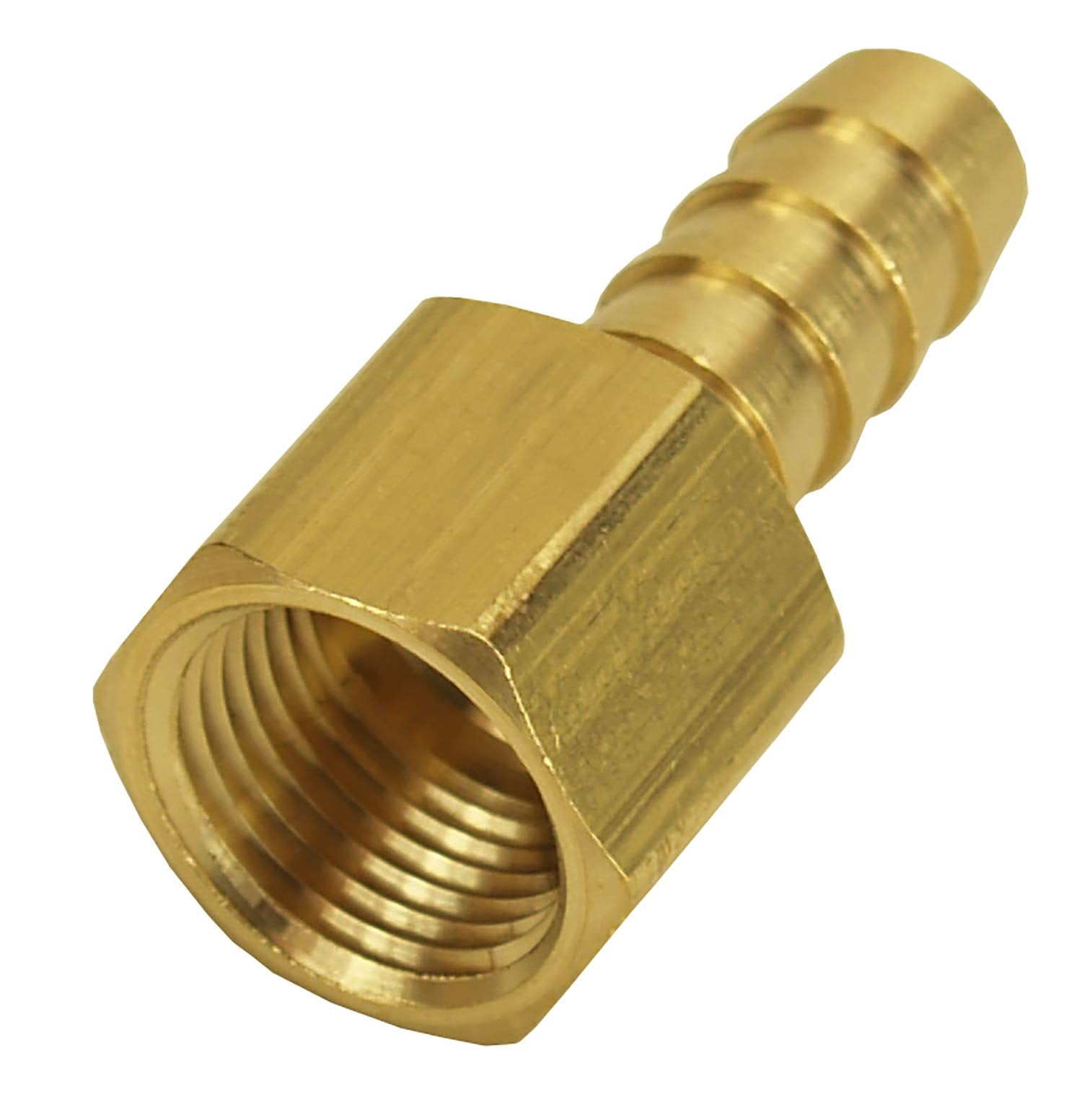 3/8" NPT Female Derale x 3/8" Straight Hose Barb Fitting