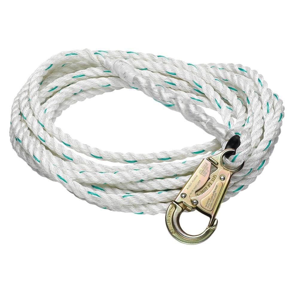 75Ft Werner Poly-Dac Vertical Lifeline 5/8In