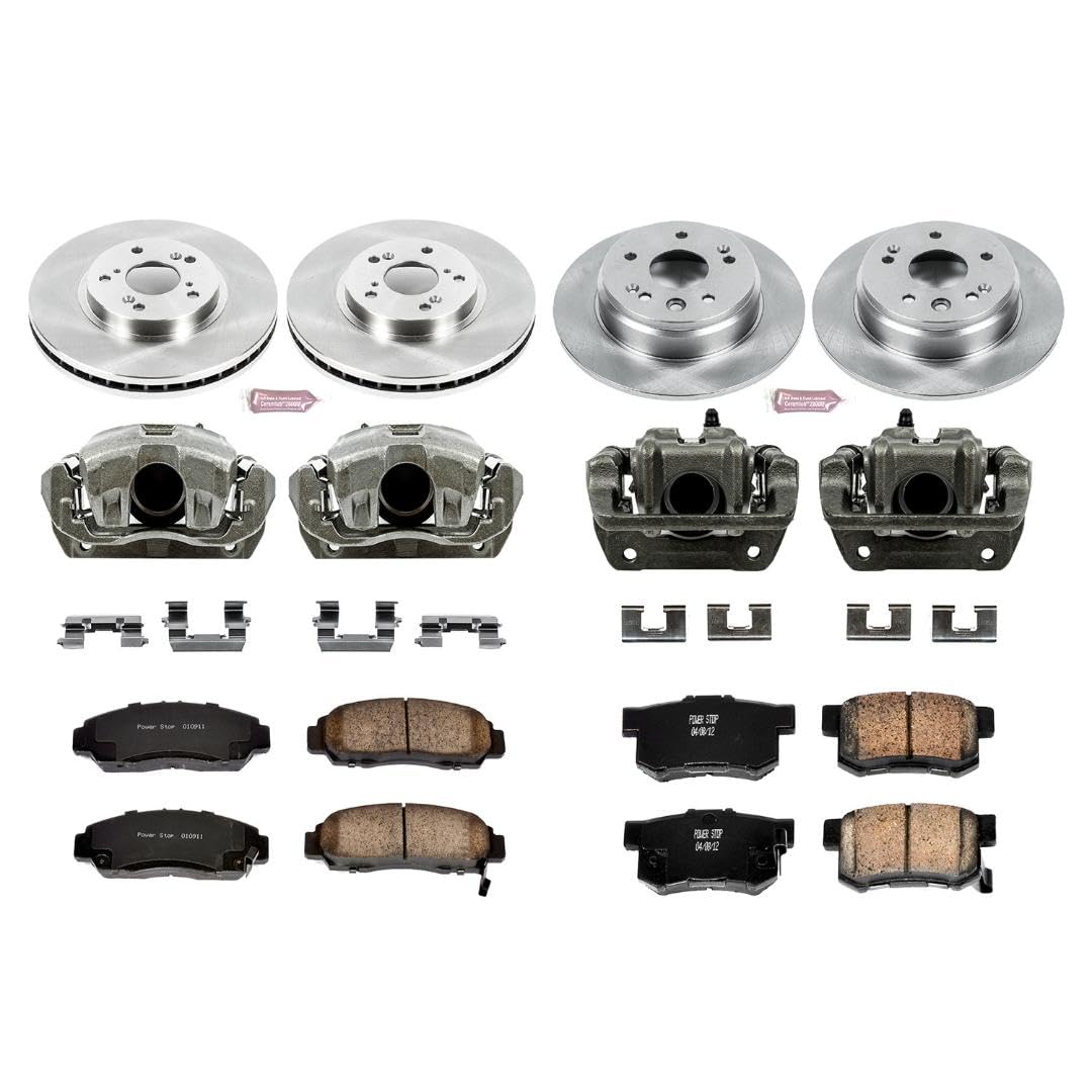Power Stop KCOE2295 1-Click Autospecialty OE Replacement Brake Kit with Calipers For Acura TL 1999-2003 [Model Specific]