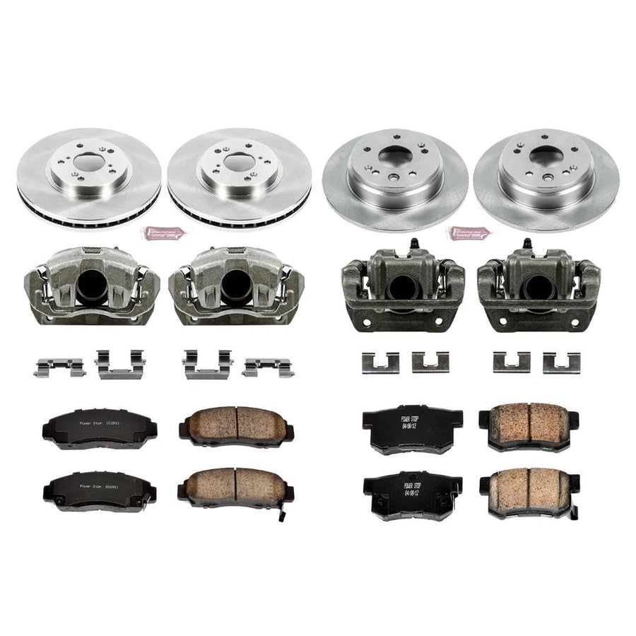 Power Stop KCOE2295 1-Click Autospecialty OE Replacement Brake Kit with Calipers For Acura TL 1999-2003 [Model Specific]