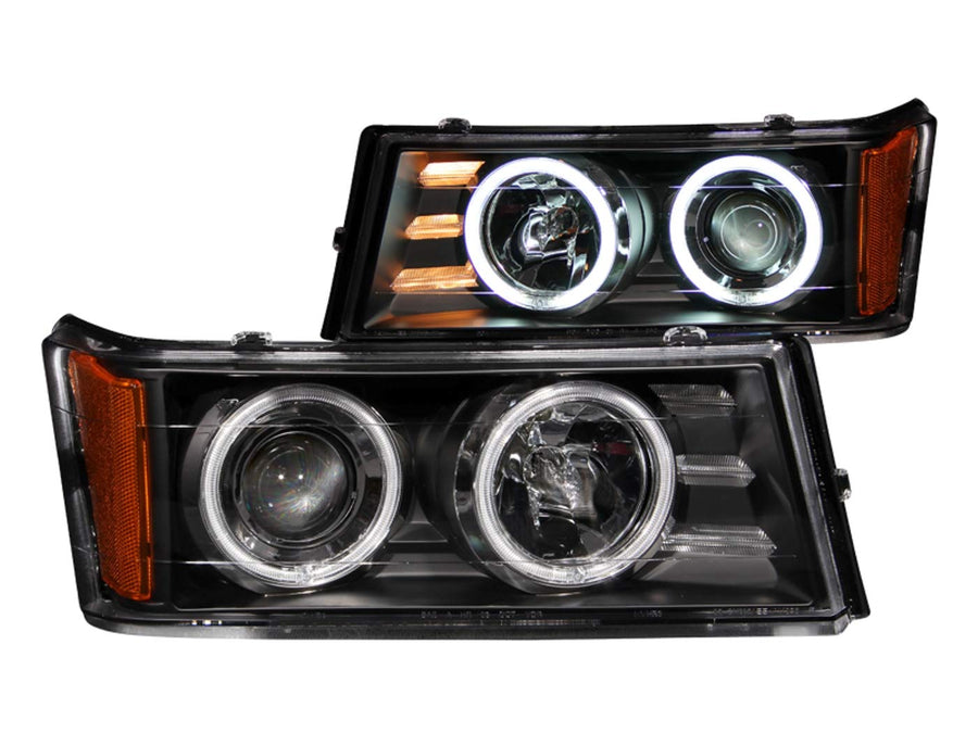 Chevrolet/GMC Anzo USA 111079 Projector/Black Clear Halo With Ccfl Headlight Assembly - (Sold in Pairs)