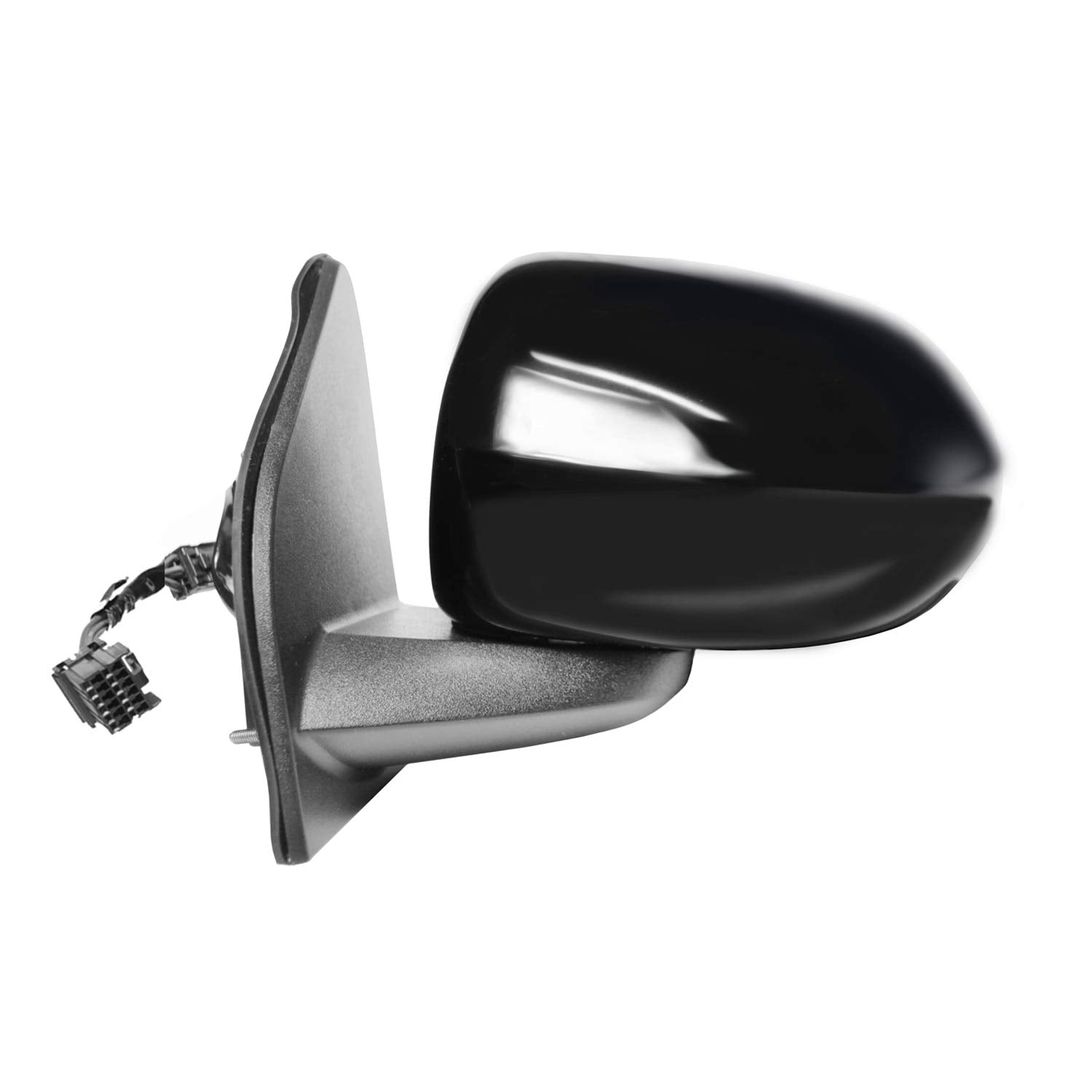 Mirror Driver Side for JEEP Compass, (textured black w/PTM housing, foldaway), Will Not Fit 2017 Updated Style, LH, Heated Power