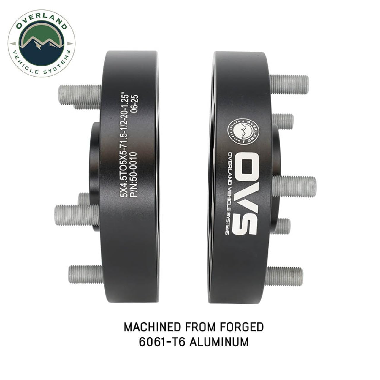 5x4.5 to 5x5 1.25" Wheel Spacer/Adaptor (Pair) - Overland Vehicle Systems (5x5 1.75" Wheel Spacer (Pair))