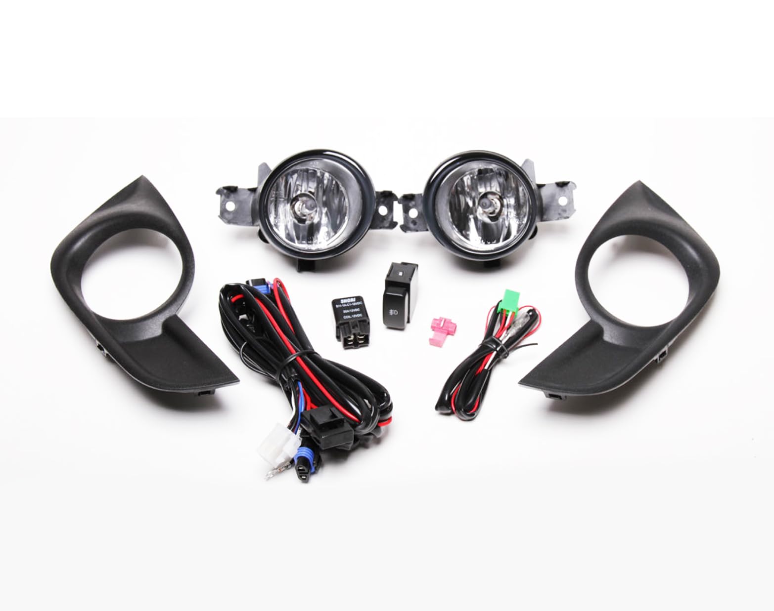 OEM Replica Black Horse Fog Light Clear Compatible with 2013-2015 Altima-NI441OE