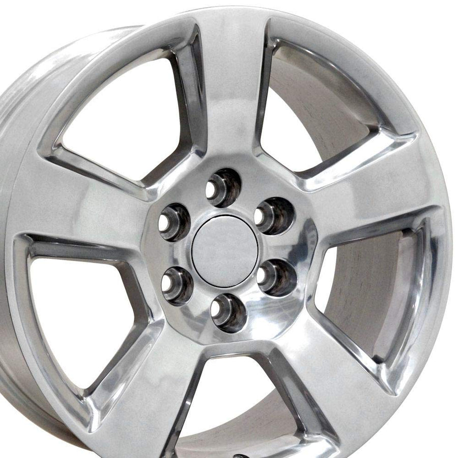 CV76 OE Wheels 20" Replica Wheel CV76 Fits Chevrolet Tahoe Rim 20x9 Polished Wheel