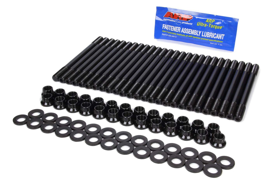 ARP Cylinder Head Stud, Black Oxide, 12 Point Nuts, Chromoly, Dodge Cummins, Kit, 5.9 L