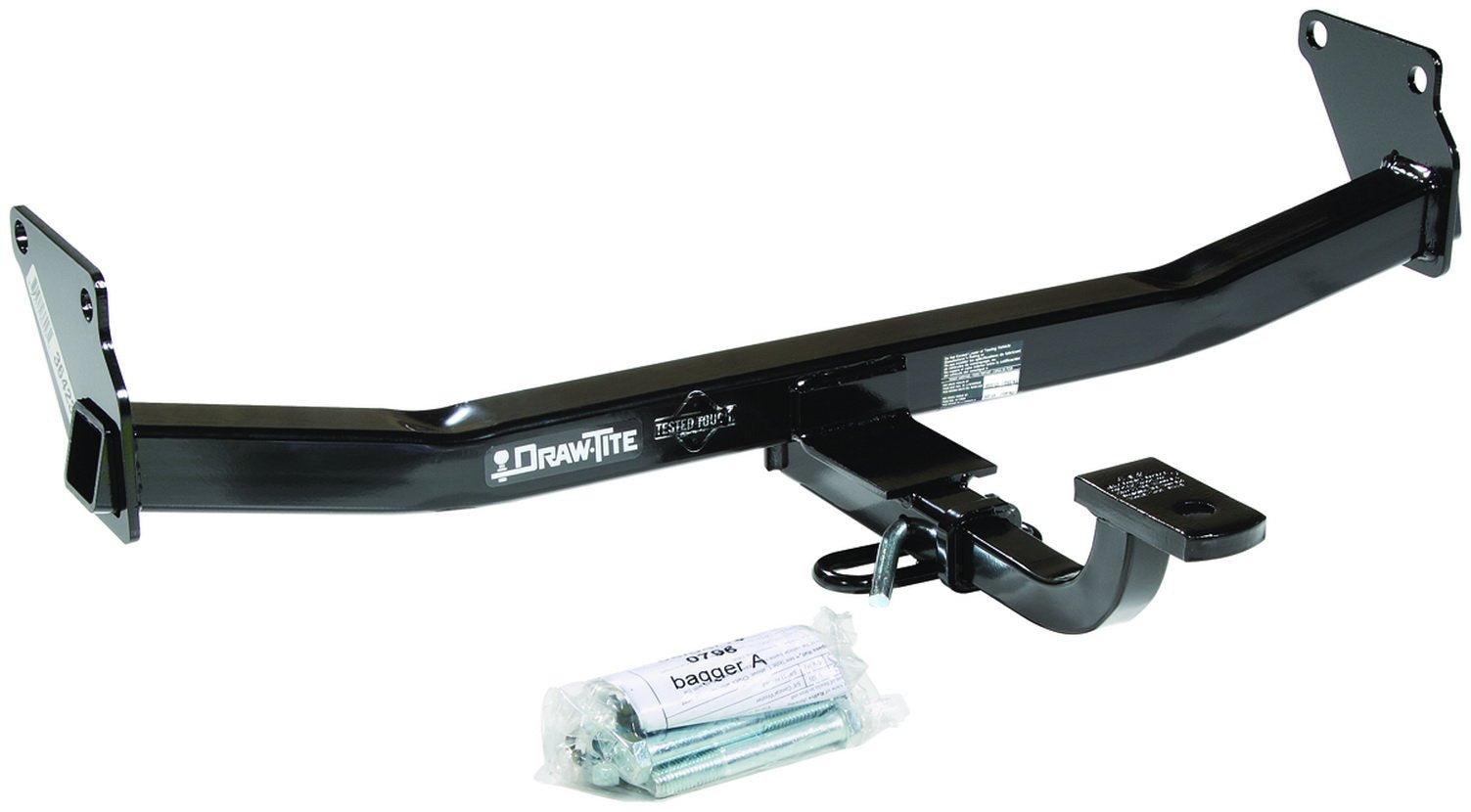 Class II Draw-Tite 36423 Frame Hitch with 1-1/4" Square Receiver Tube Opening, Black