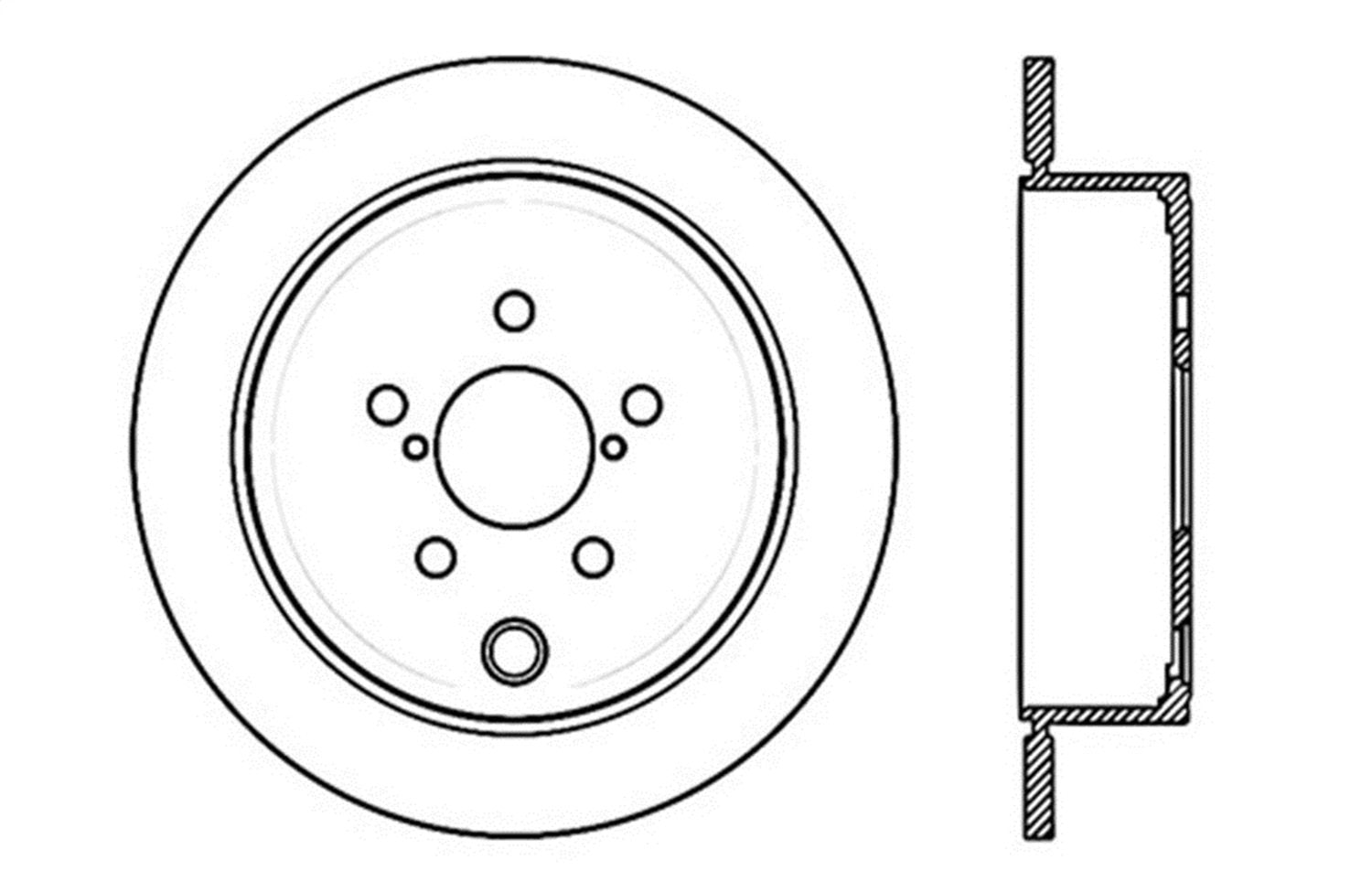 Sport StopTech 128.47029L Cross Drilled Brake Rotor (Rear Left), 1 Pack