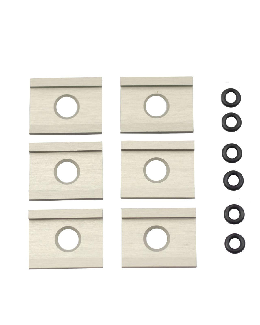 FeelFree YakAttack UniTrack Adapter – 6 Pack | 1/2" MightyBolt & T-Bolt Compatibility | Works with RAM & Scotty Accessories | for FeelFree, Jonny Boats, Seastream, 3 Waters Kayaks | Made in USA
