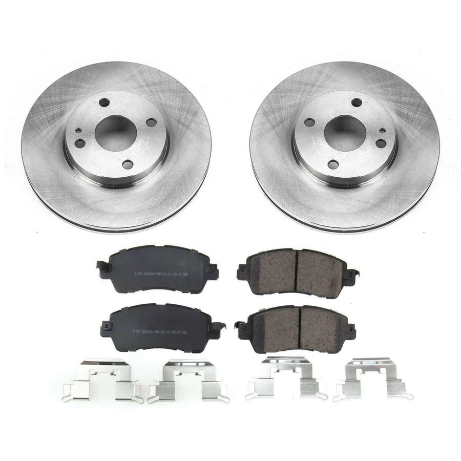 Power Stop Front KOE7700 Replacement Brake Kit-OE Brake Rotors & Ceramic Brake Pads