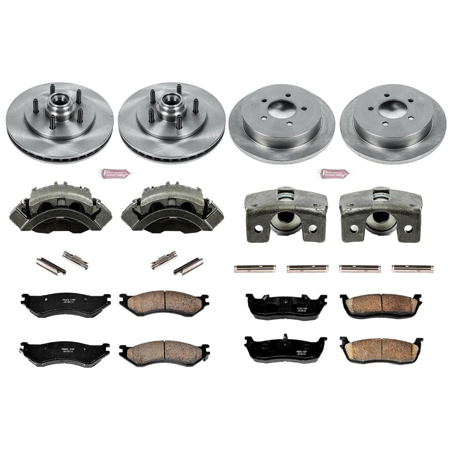 Power Stop KCOE1919 1-Click OE Replacement Brake Kit with Calipers For Ford Expedition, Ford F-150, Ford F-150 Heritage, Lincoln Navigator [Model Specific]
