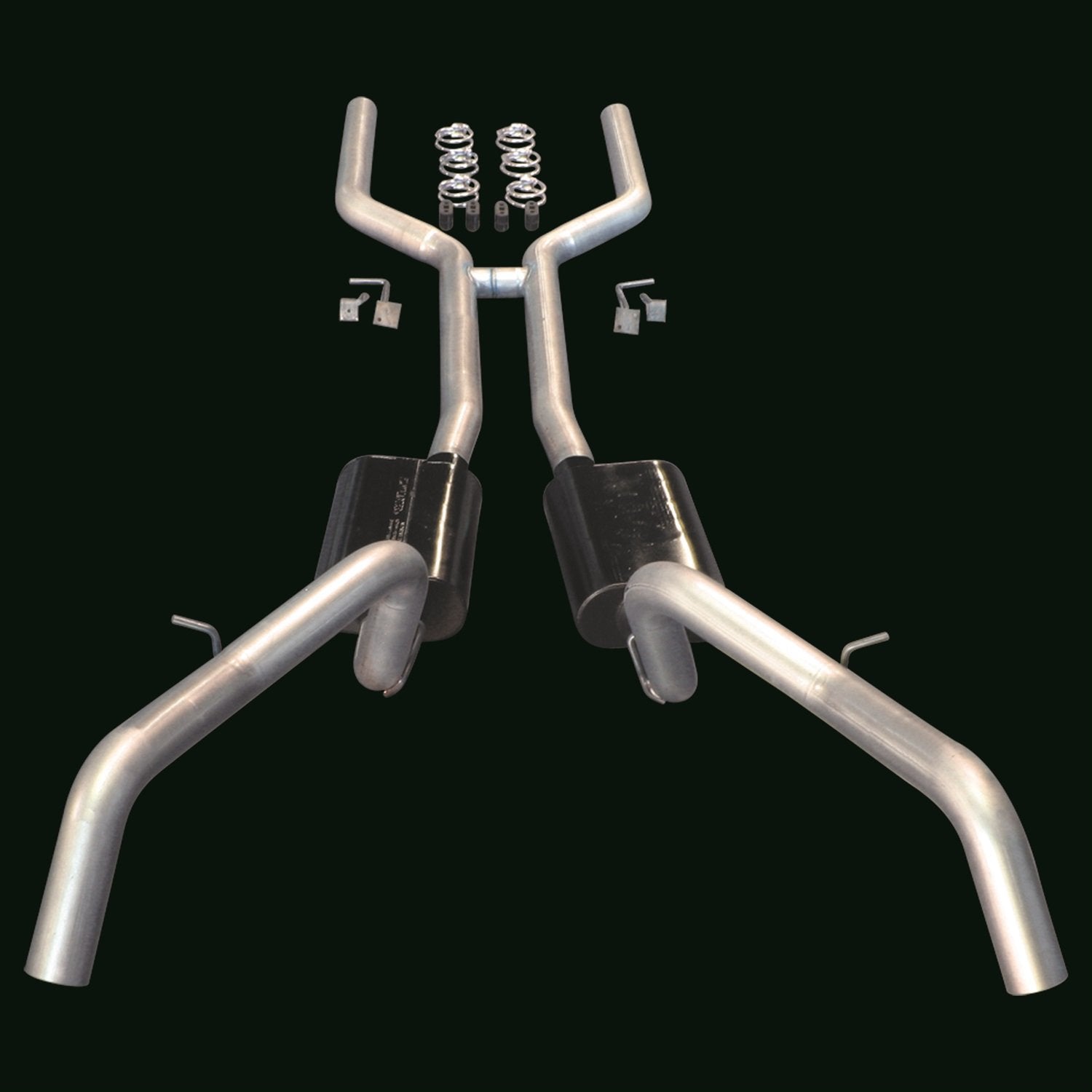 American Thunder Flowmaster 17201 Crossmember-Back Exhaust Kit 3 Inch Aluminized Steel Compatible with 1967-1969 Chevy Camaro and Pontiac Firebird V8