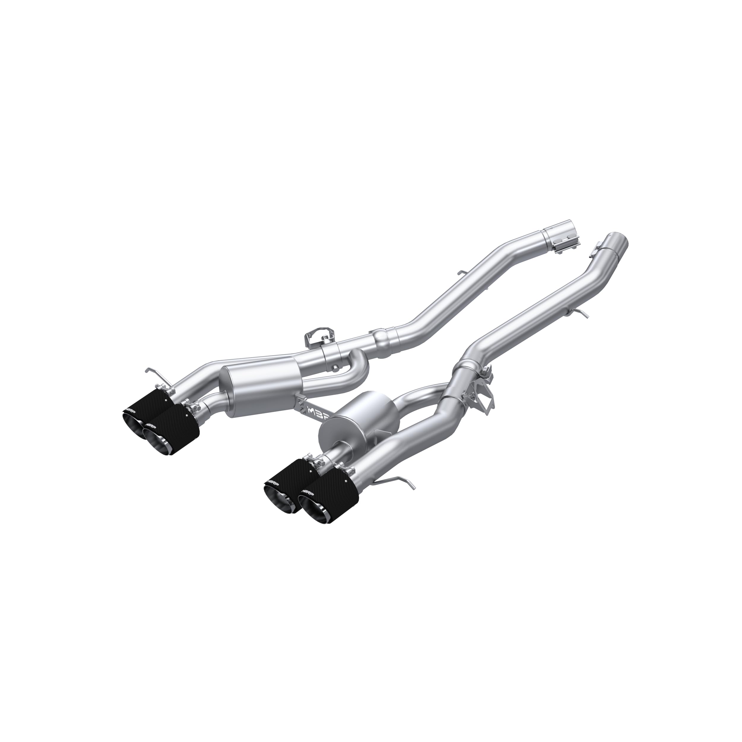 BMW M3/M4 3in Axle Back Dual Rear Exit w/ T304 SS Carbon Fiber Tips MBRP 2021+