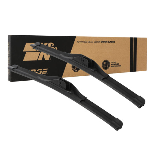Wiper Blades K&N EDGE: All Weather Performance, Superior Windshield Contact, Streak-Free Wipe Technology: 19" (Pack of 2)
