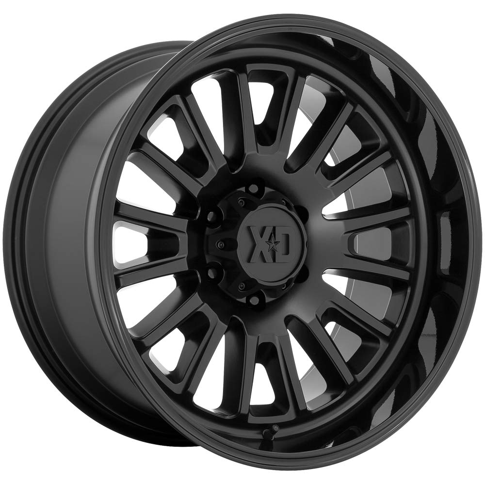 Xd864 Wheels Rover Satin Black with Gloss Black Lip Wheel Alloy Steel (20 x 9. inches /5 x 71 mm, 18 mm Offset)